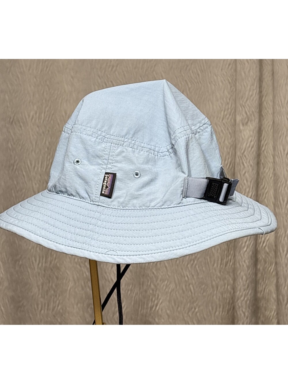 Patagonia Kids Trim Brim Bucket Hat Fishing Blue Sun Shade UPF Size L